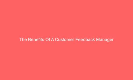 The Benefits Of A Customer Feedback Manager